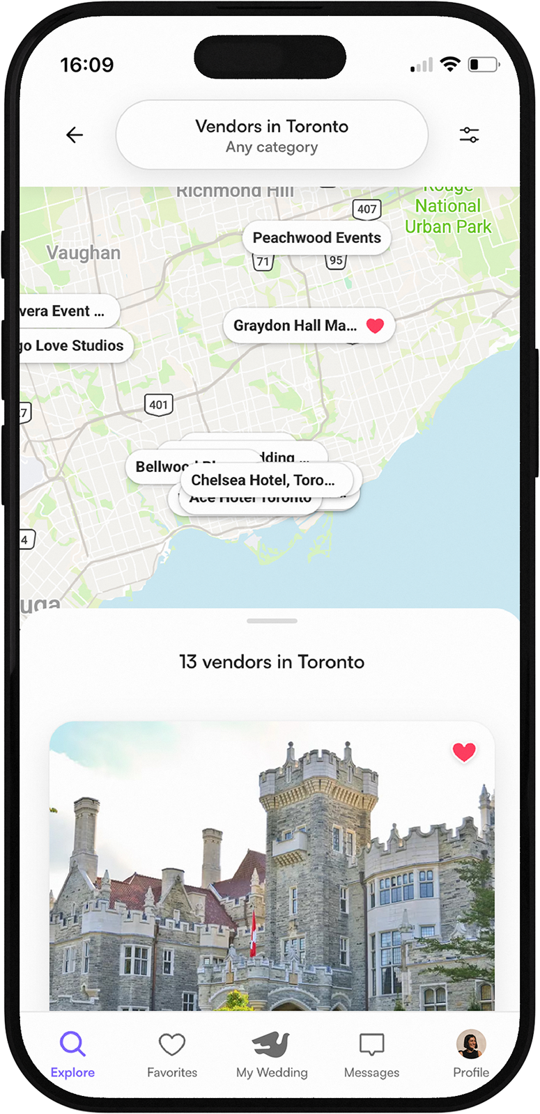 New Search UI – Map View