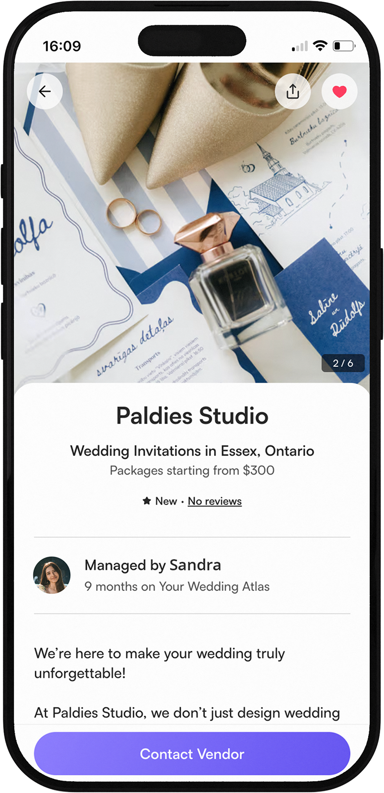 Vendor Listing