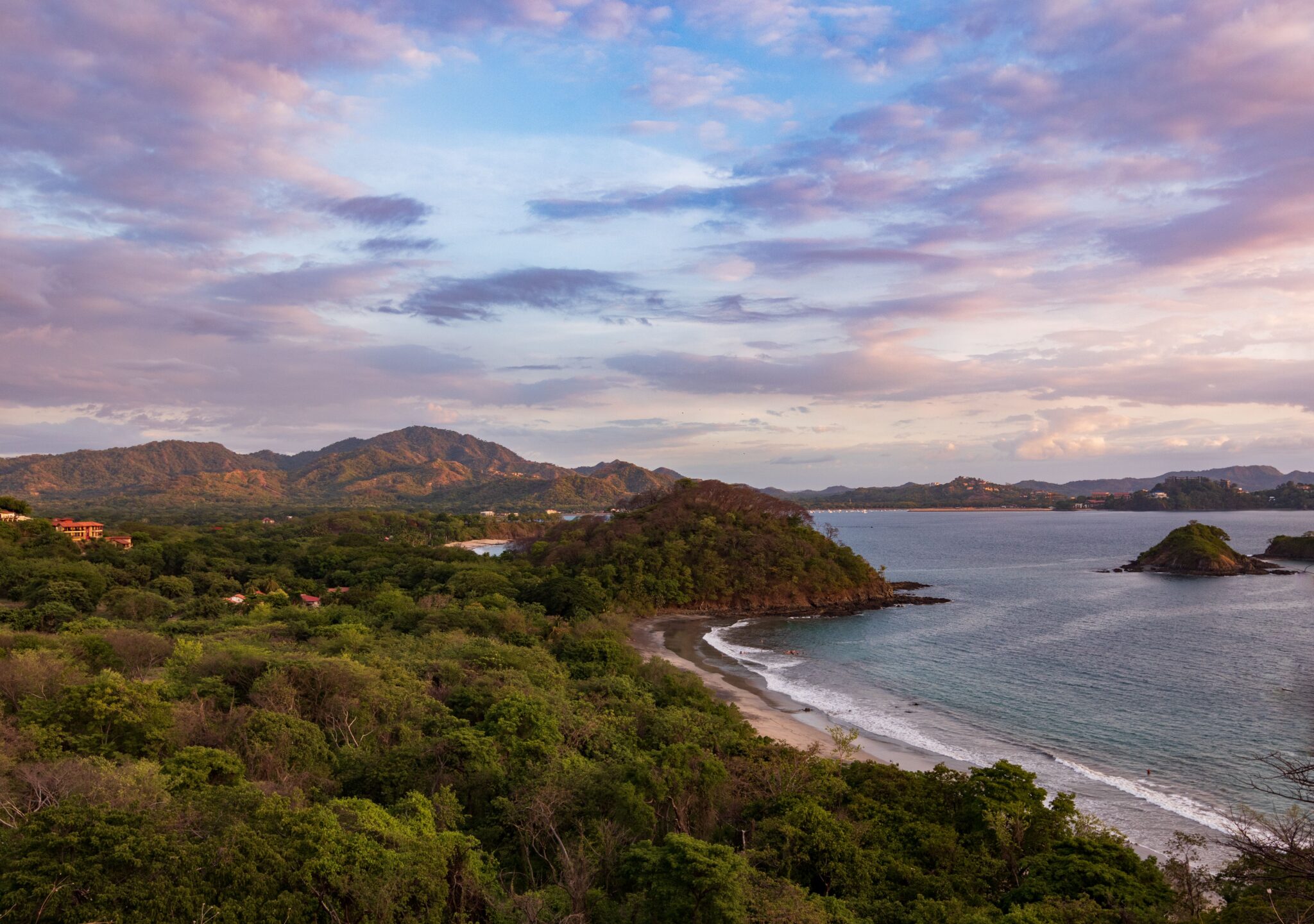 A view of a coast in Costa Rica