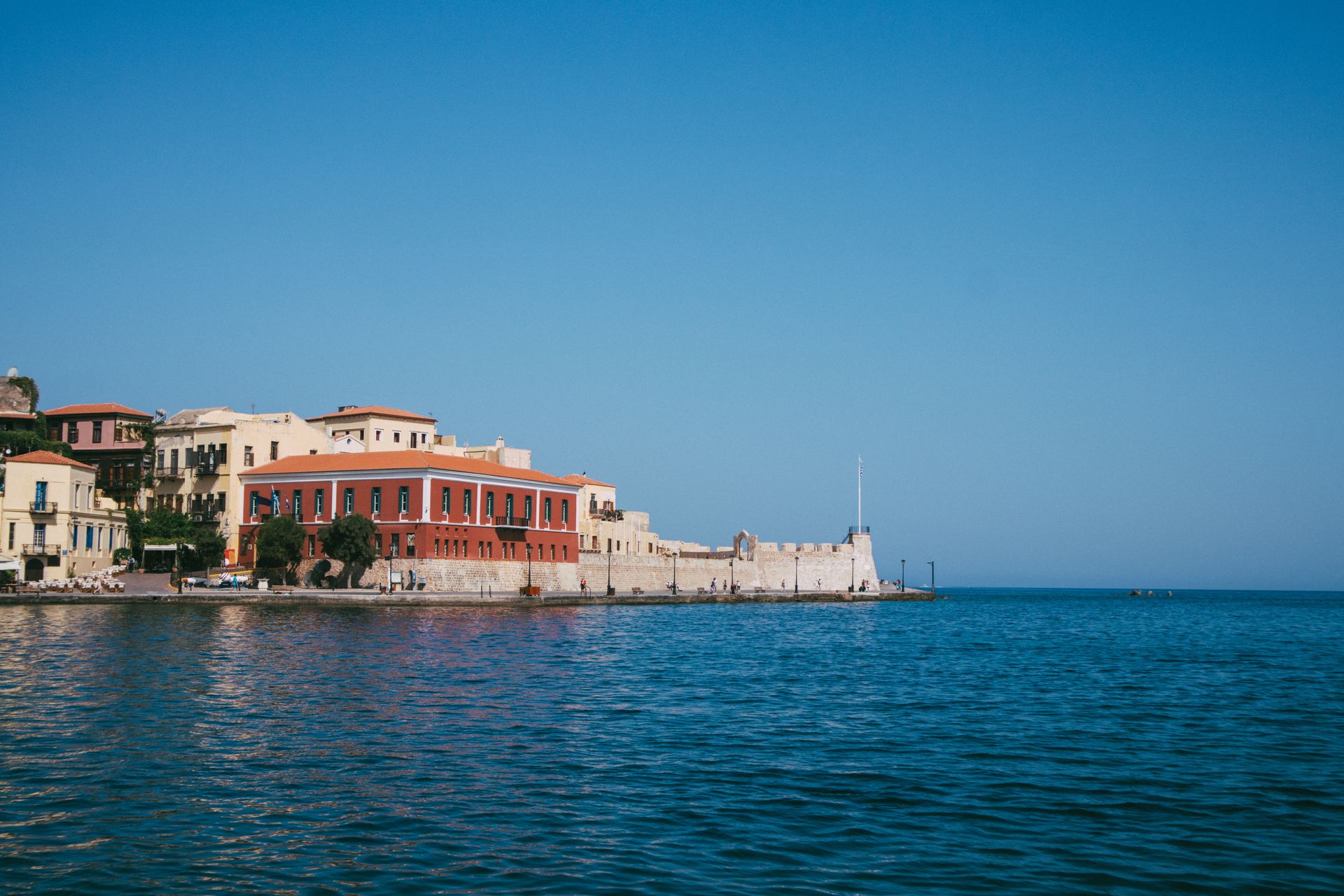 Oceanside city in Crete.