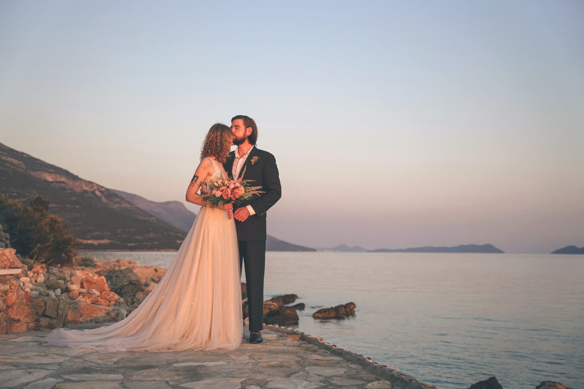 A couple in Split, Croatia